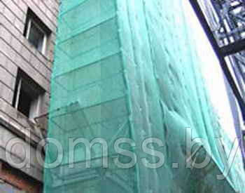 Защитная сетка фасадная притеняющая 3х50м. Сетка фасадная затеняющая Strong-80 70% зелёная 3х50м рул - фото 3 - id-p1833603