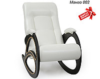Кресло-качалка модель 4 каркас Венге экокожа Дунди-108 с лозой MANGO 002 - ЭКОКОЖА
