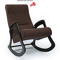 Кресло-качалка Green Glade модель 2 каркас Венге, ткань Мальта-01 Мальта 15 ткань - темно-коричневая