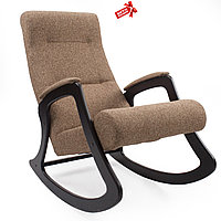 Кресло-качалка Green Glade модель 2 каркас Венге, ткань Мальта-01 Мальта 17 ткань - светло-коричневая