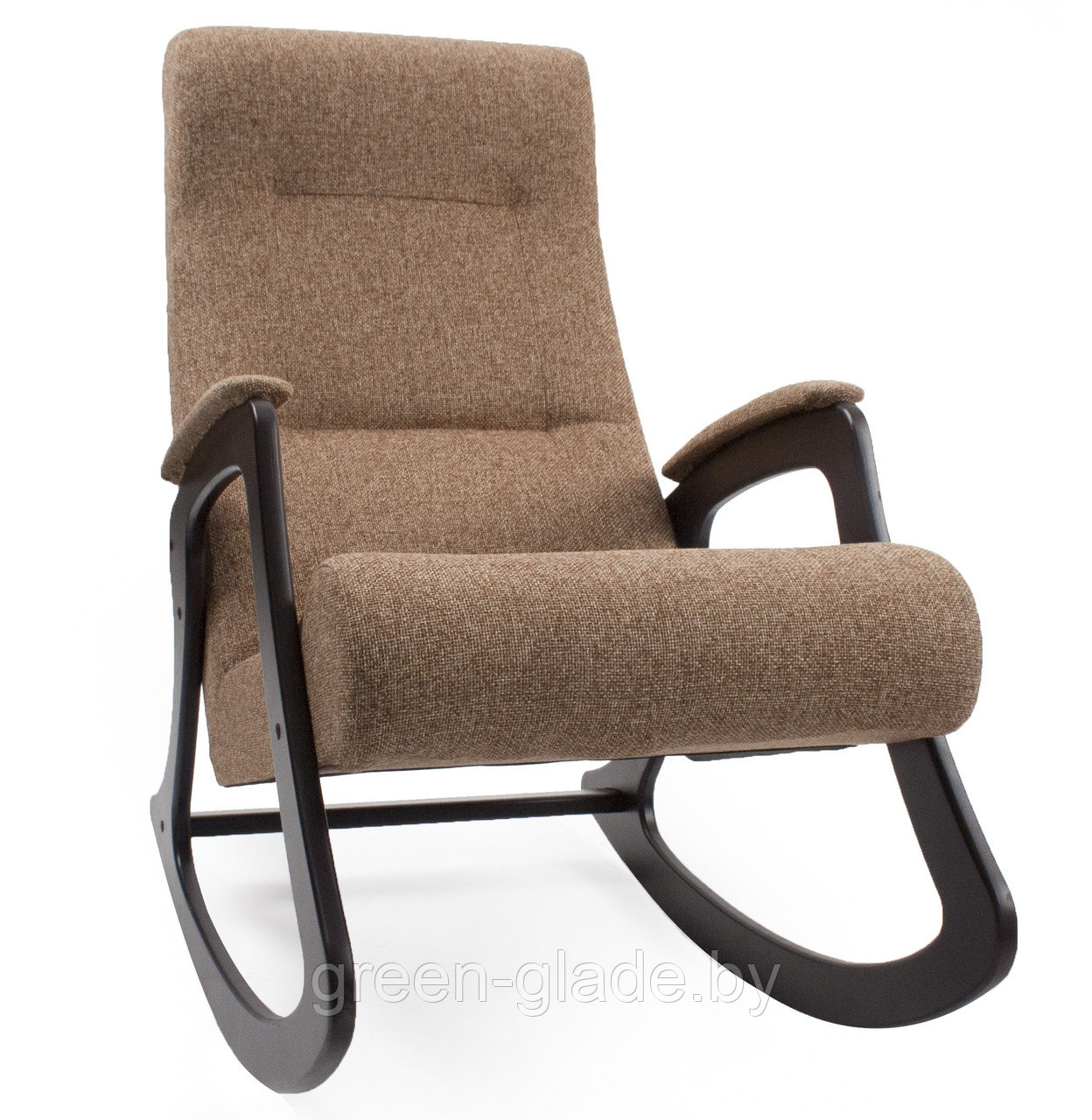 Кресло-качалка Green Glade модель 2 каркас Венге, ткань Мальта-01 Мальта 17 ткань - светло-коричневая - фото 2 - id-p52555065