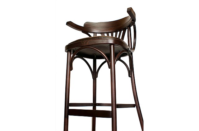 Кресло барное деревянное высокое с мягким сидением Роза - 1 КМФ 306-1 - фото 2 - id-p1050676