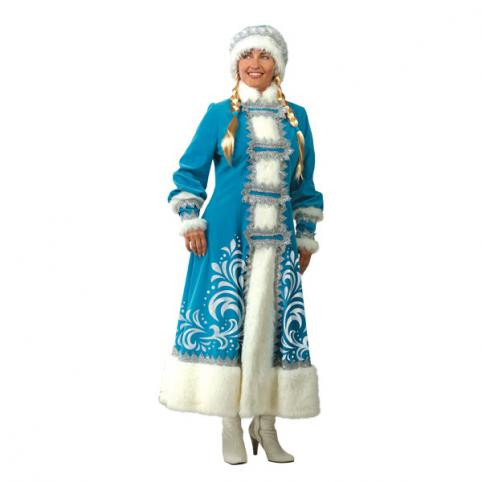 Карнавальный костюм Снегурочка взрослый аппликация