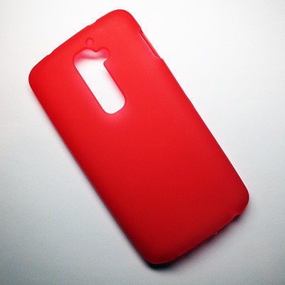 Силиконовый чехол Becolor Red Mat для LG Optimus G2 D802 - фото 1 - id-p52726323