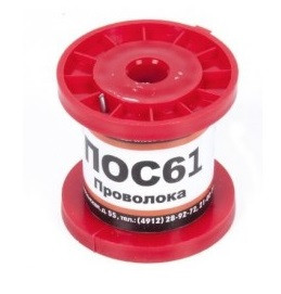 Припой-катушка 50 г ПОС-61 д. 1,5 мм без канифоли