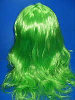 Карнавальный парик зеленый искусственный