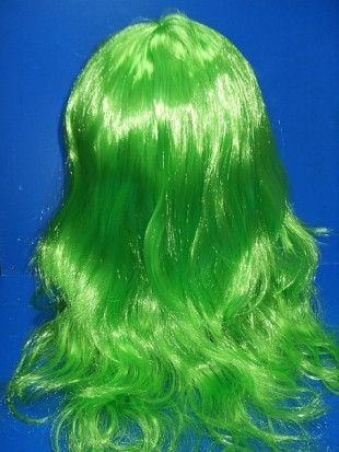 Карнавальный парик зеленый искусственный - фото 1 - id-p52733036
