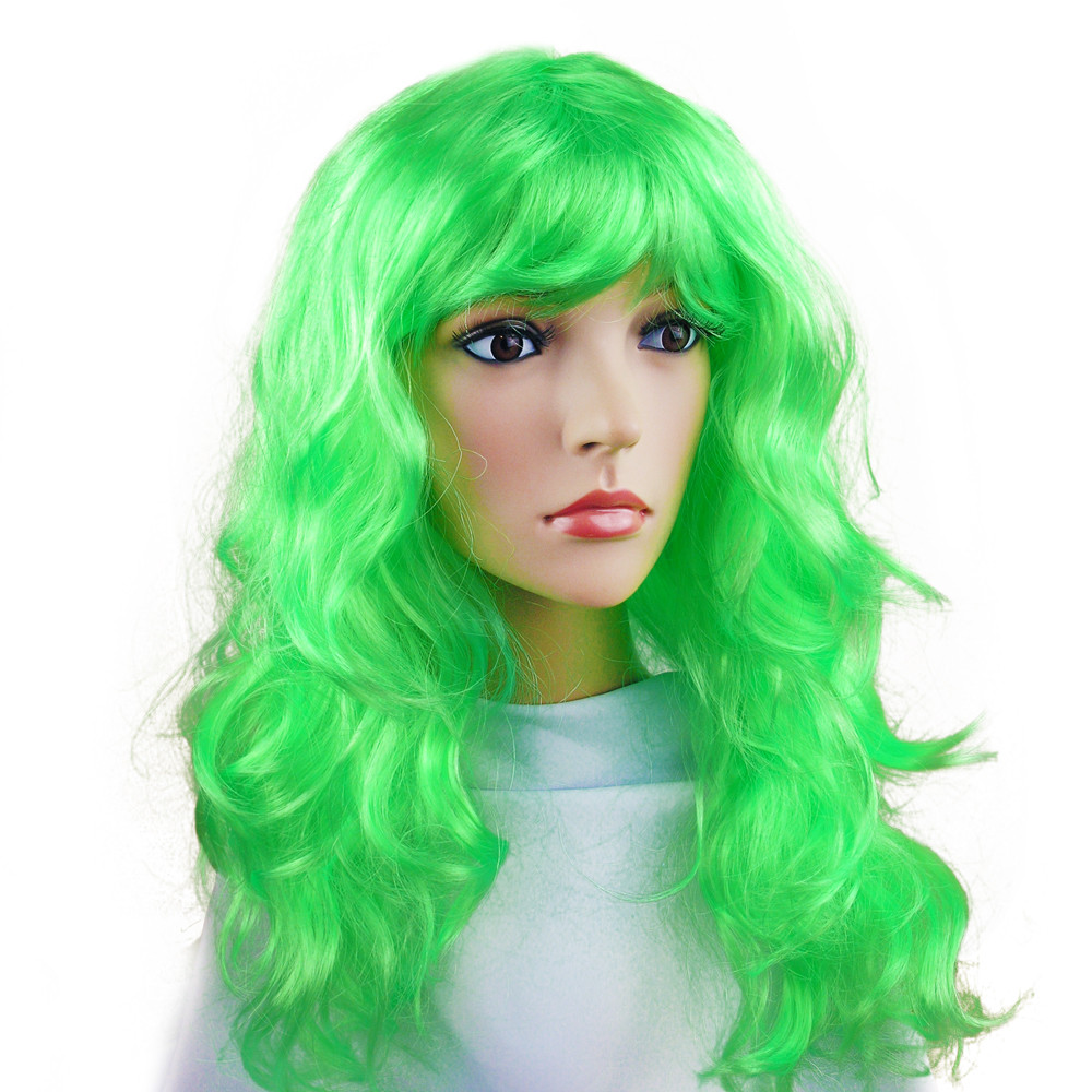 Карнавальный парик зеленый искусственный - фото 2 - id-p52733036