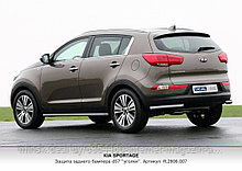 Защита бампера заднего D57 уголки KIA SPORTAGE 2010-