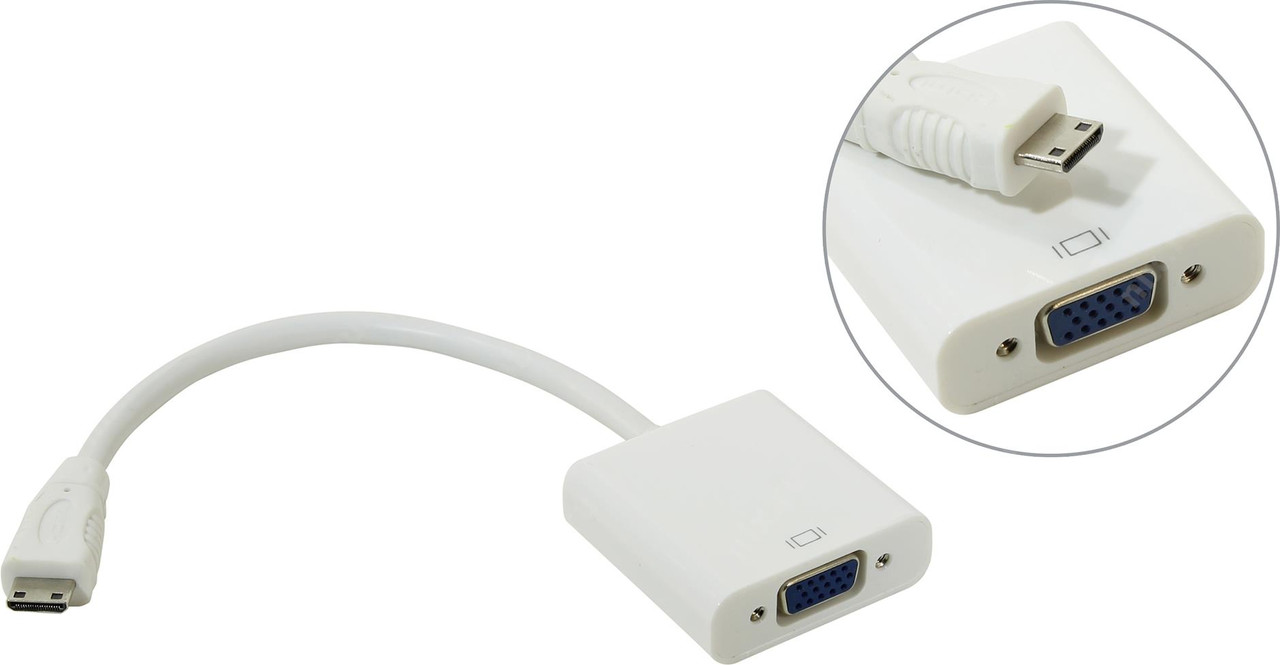 Переходник с mini HDMI на VGA 0.2 м Telecom TA592 - фото 1 - id-p52733218