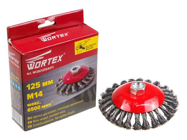 Купить Щетка дисковая косич.125мм/M14 WORTEX (WCBD125KA011) - фото 1 - id-p52771969