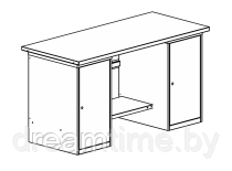 Верстак слесарный двухтумбовый ВМС-7 - фото 2 - id-p52785555