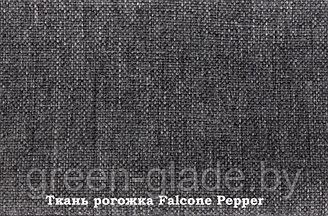 Кресло-качалка модель 4 каркас Венге экокожа Дунди-108 с лозой FALCONE PEPPER - ТКАНЬ / РОГОЖКА 