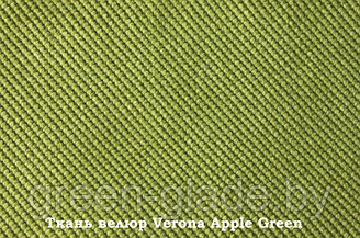 Кресло-качалка модель 4 каркас Венге экокожа Дунди-108 с лозой VERONA APPLE GREEN - ТКАНЬ / ВЕЛЮР 