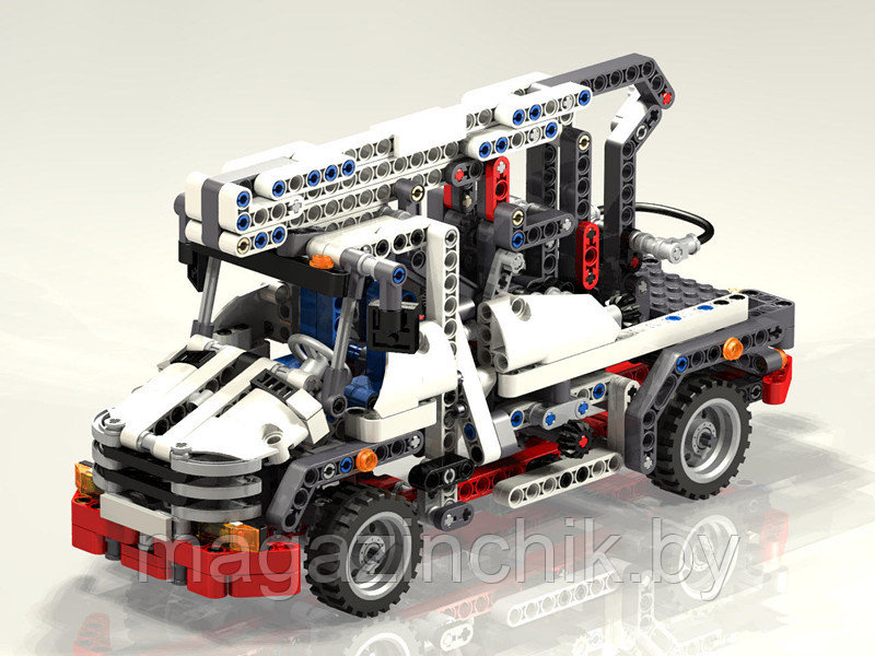 Конструктор Decool 3350 Погрузчик (Автоподъемник с люлькой) 592 дет. аналог Лего Техник (LEGO Technic) 8071 - фото 3 - id-p52871612