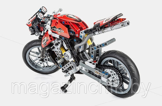 Конструктор Decool 3353 Мотоцикл 431 дет. аналог Лего Техник (LEGO Technic 8051) - фото 4 - id-p52871631