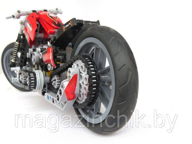 Конструктор Decool 3354 Мотоцикл 374 дет. аналог Лего Техник (LEGO Technic) - фото 3 - id-p52871692