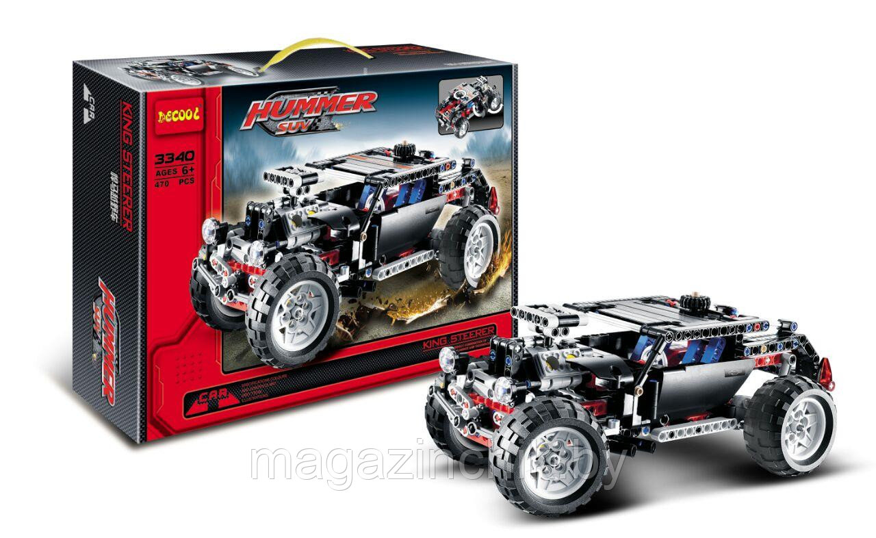 Конструктор Decool 3340 Внедорожник Hummer 470 дет. аналог Лего Техник (LEGO Technic)