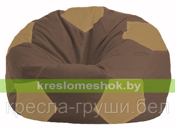 Кресло мешок Мяч коричневый - бежевый  1.1-330