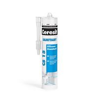 Ceresit CS 15. Санитарный силиконовый герметик белый 280 мл
