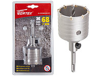 Коронка полая по бетону SDS+ d68мм WORTEX (WHC680000C2111)