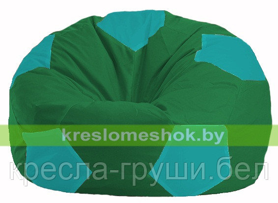 Кресло мешок Мяч зелёный - бирюзовый 1.1-243, фото 2