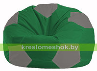 Кресло мешок Мяч зелёный - серый М 1.1-239