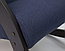 Кресло-качалка Green Glade модель 67М каркас Венге, ткань Falcone Cobalt, фото 6