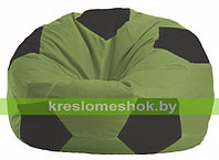 Кресло мешок Мяч оливковый - чёрный М 1.1-460