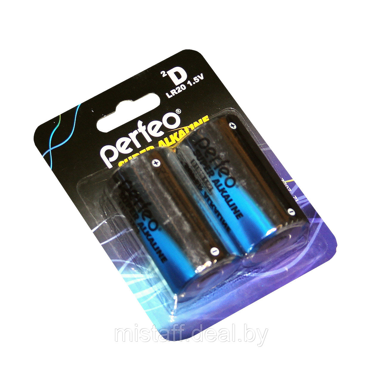 Батарейки алкалиновые D Perfeo LR20 (2шт) - фото 1 - id-p52900733