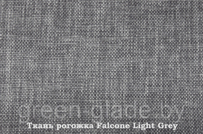 Кресло-качалка с подножкой модель 77 каркас Венге экокожа Дунди-112 FALCONE LIGHT GREY - ТКАНЬ / РОГОЖКА