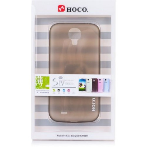 Чехол-накладка Hoco Thin для Samsung i9500 Galaxy S4 (пластик) черный прозрачный, фото 1