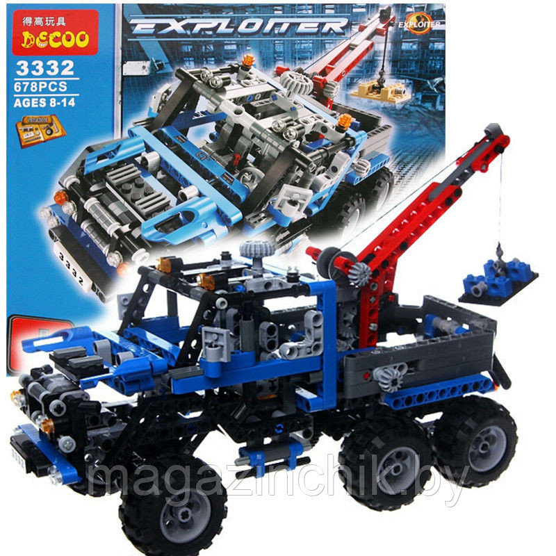 Конструктор Decool 3332 Тягач Вездеход 678 деталей аналог Лего Техник (LEGO Technic ) - фото 1 - id-p52906158