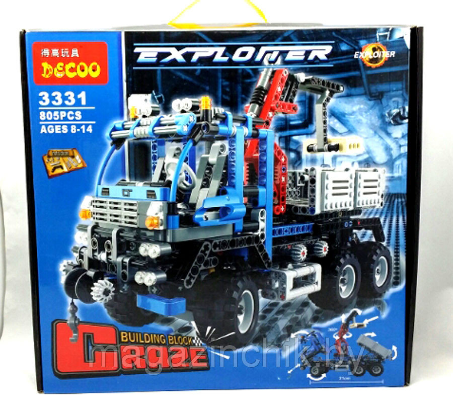 Конструктор Decool 3331 Тягач Вездеход 805 деталей аналог Лего Техник (LEGO Technic 8273)