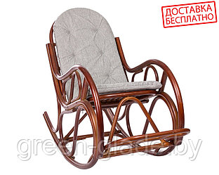 Кресло-качалка из ротанга Classic с подушкой