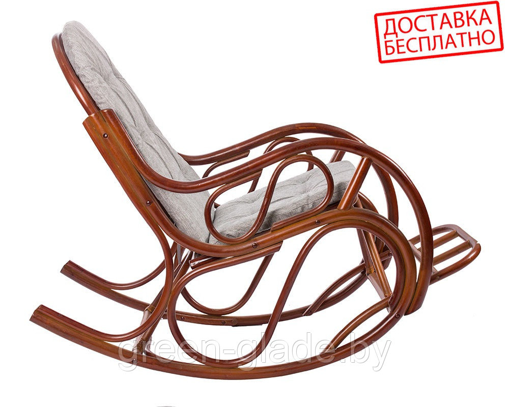 Кресло-качалка из ротанга Classic с подушкой - фото 2 - id-p52907256