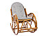 Кресло-качалка из ротанга Classic с подушкой, фото 3
