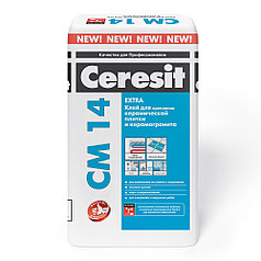 Клей для плитки эластичный Ceresit CM 14 Extra, 25 кг.
