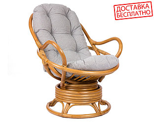 Кресло-качалка из ротанга Swivel Rocker с подушкой