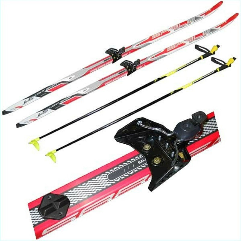 Комплект лыжный STC (лыжи+палки(алюминий)+крепление 75 мм) 200 см
