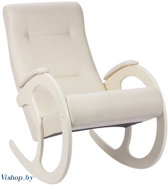 Кресло-качалка, Модель 3 Мальта 01 сливочный - фото 1 - id-p52980312