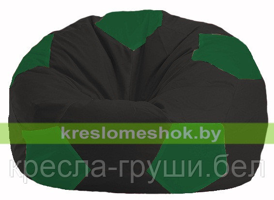 Кресло мешок Мяч чёрный - зелёный М1.1-397, фото 2