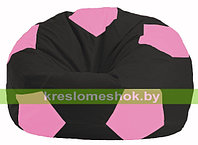 Кресло мешок Мяч чёрный - розовый М1.1-469