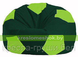 Кресло мешок Мяч тёмно-зелёный - салатовый М1.1-63