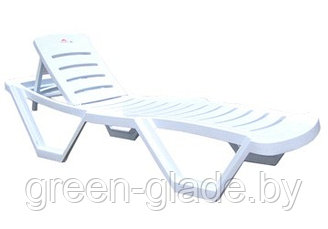 HZ-140 Пластиковый лежак CAPISSI SUN BED (белый)