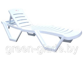HZ-140 Пластиковый лежак CAPISSI SUN BED (белый) - фото 1 - id-p1764634