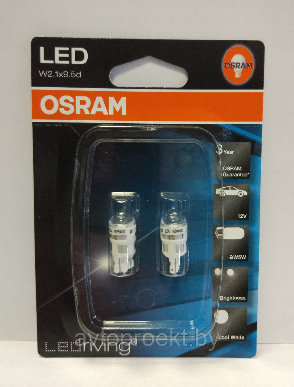 Светодиоды габаритные OSRAM LEDriving W5W,T10