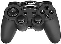 Беспроводной геймпад Defender Game Racer Wireless G2 USB, радио, 12 кнопок, 2 стика