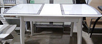 Стол стеклянный кухонный М38 "Альба" 1100*680*750, фото 1