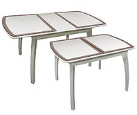 Обеденный стол "Альба" М-38 Патина. Стол кухонный раздвижной., фото 1